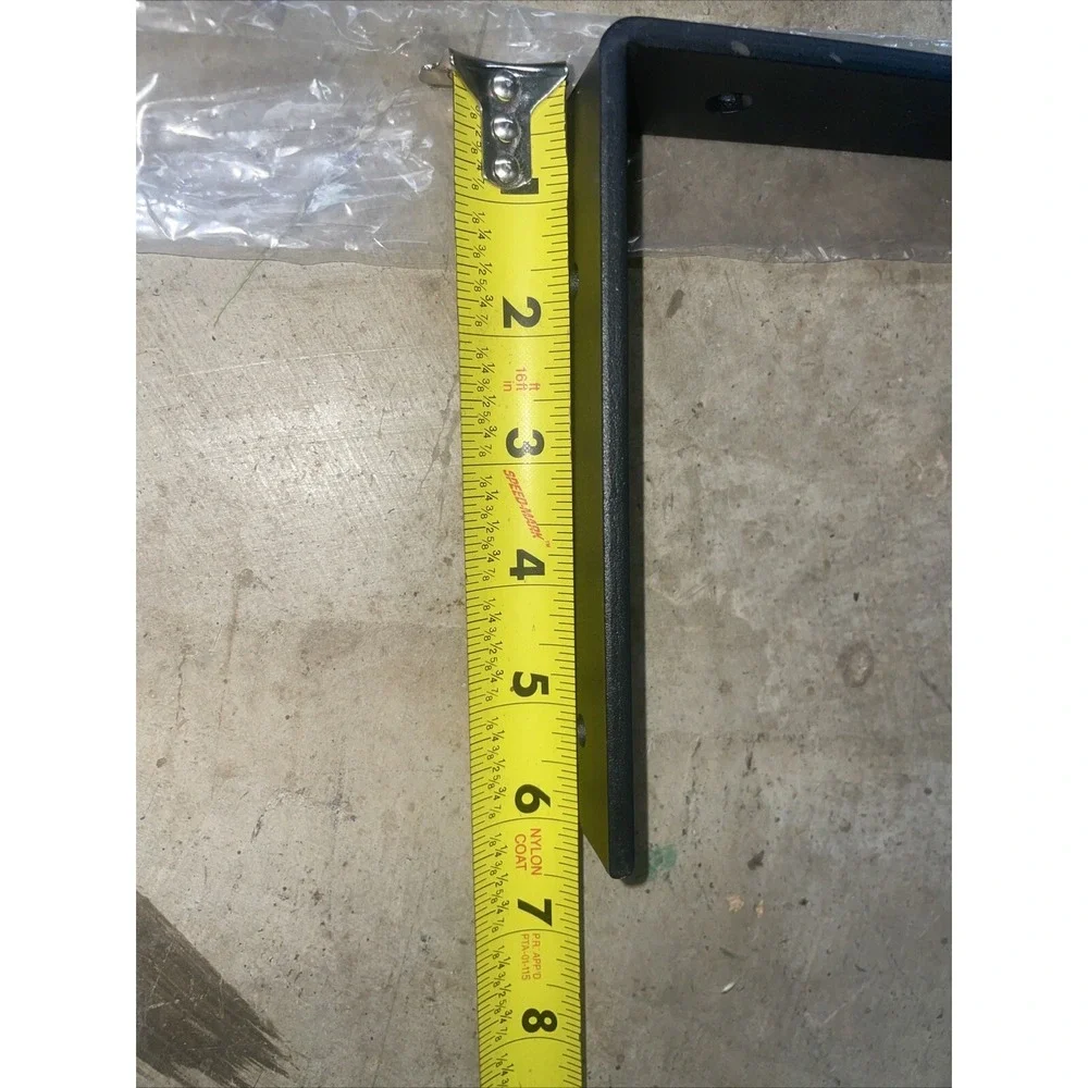 Minimalist Black Powder Coated Shelf Bracket 12 In Shelf Pre drilled Countersunk